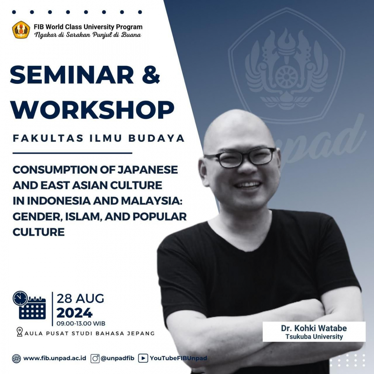 Collaborating with Japanese Researchers, FIB Unpad Holds Seminar and Workshop on the “Consumption of Japanese and East Asia Culture”