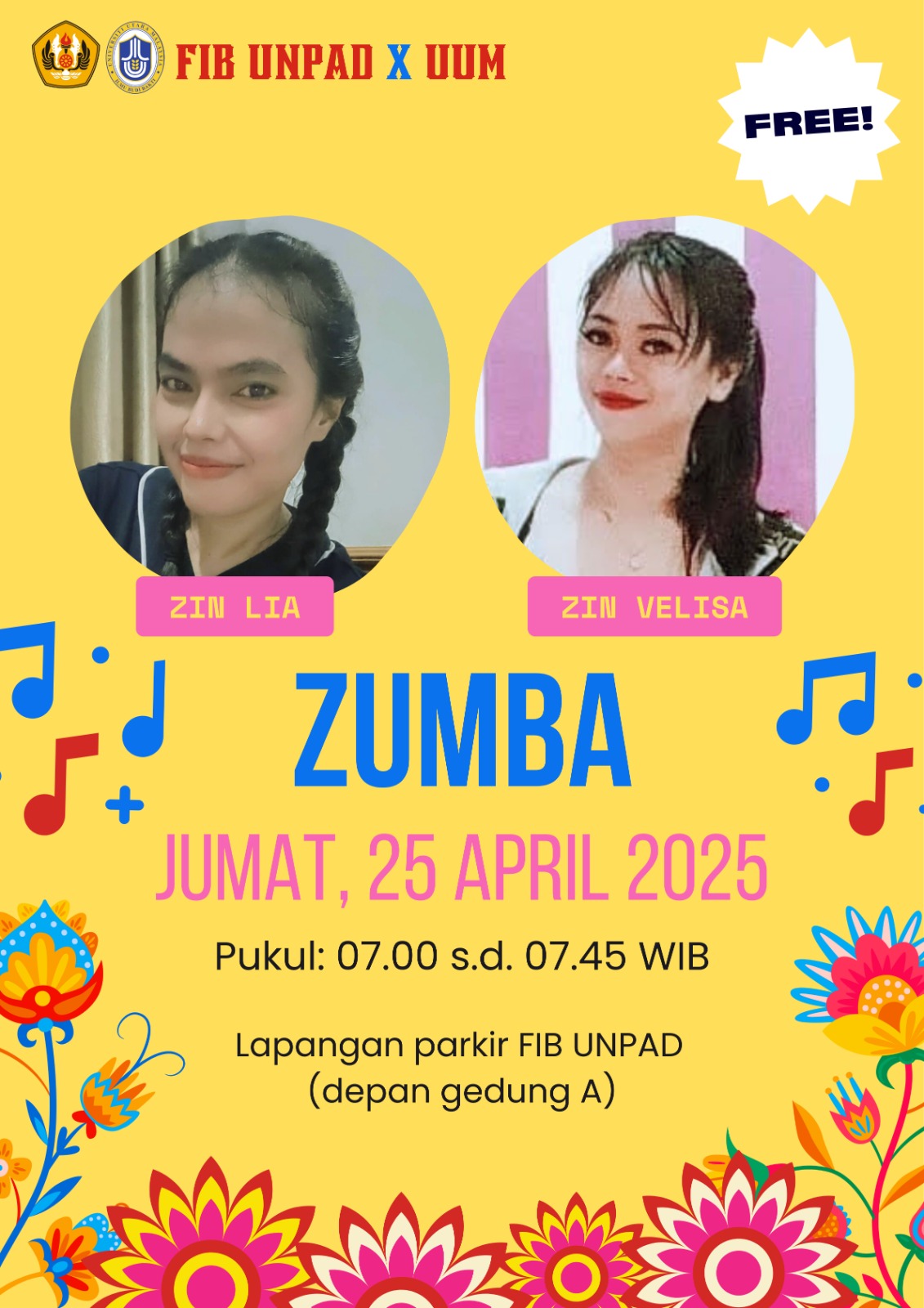 Zumba Bersama UUM, FIB Unpad Ikut Sukseskan Program Unpad Sehat