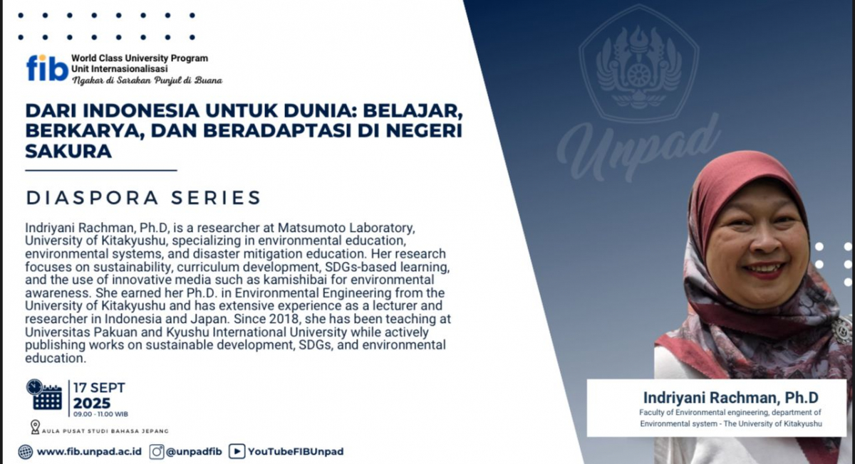 Kuliah Umum Diaspora: Indriyani Rachman Bagikan Pengalaman Studi dan Karier di Jepang